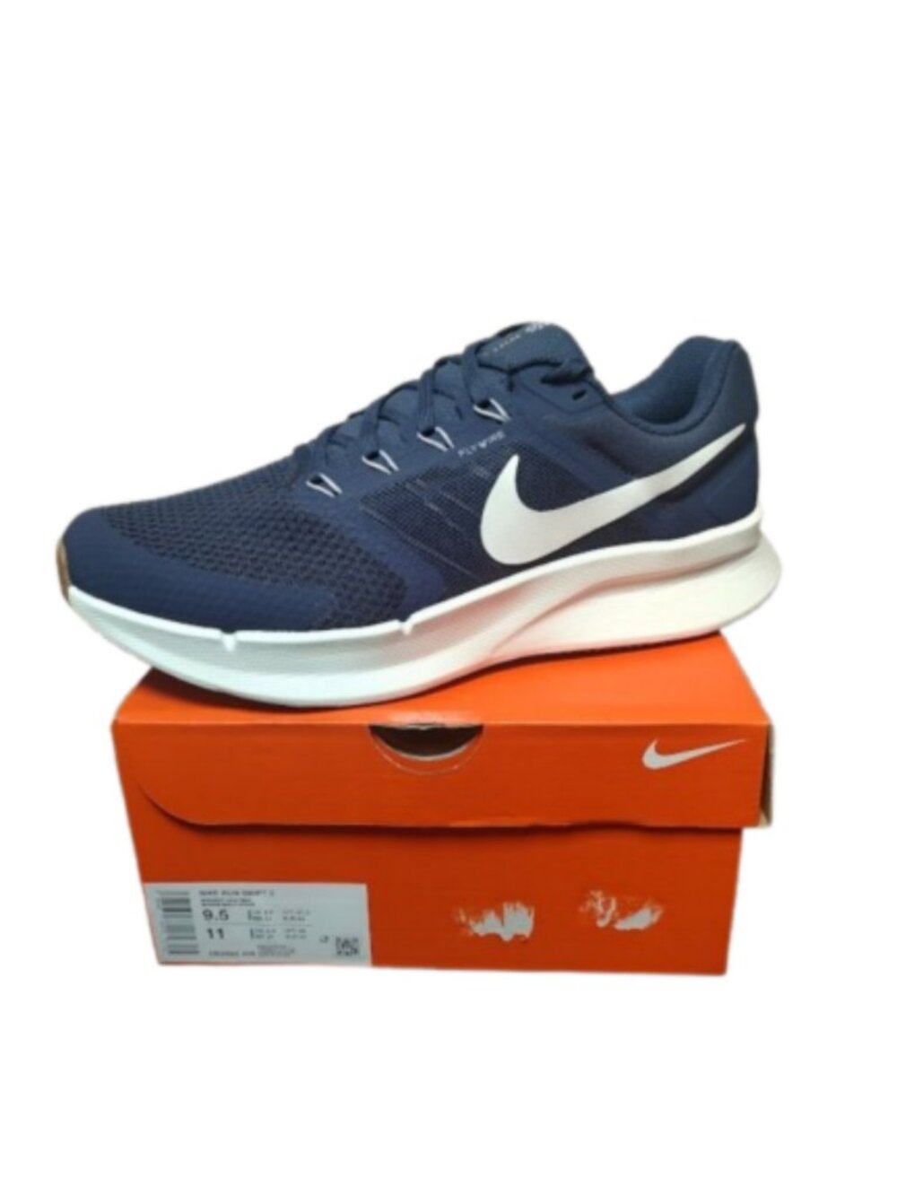 Nike Run Swift 3 Midnight Navy Sail DR2695-406 Men Size 9.5 Running Shoes NIB